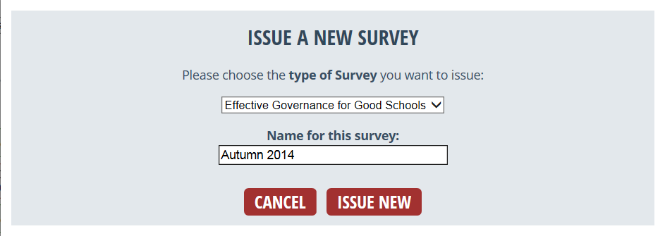 Perspective: Issuing a new survey