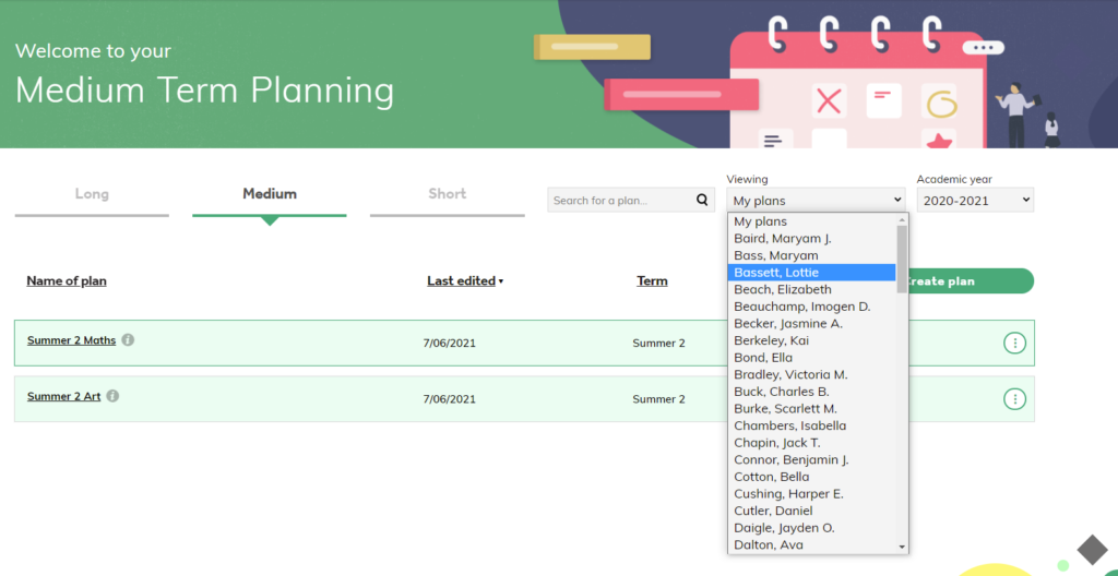 ALT View Teacher List screenshot